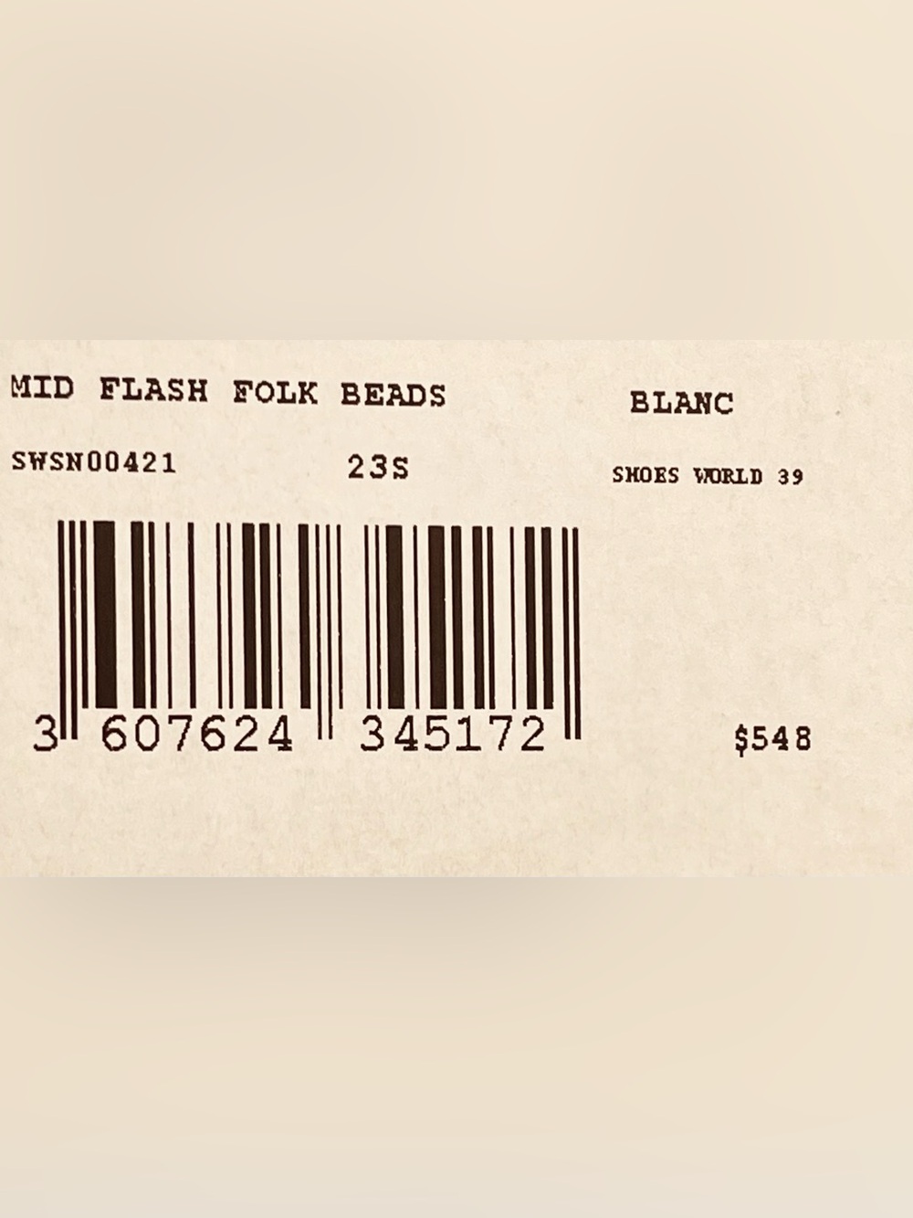 NIB ZADIG & VOLTAIRE MID FLASH FOLK BEADS 💯 LEATHER MID FLASH TRAINER EU39 SZ 8 - Picture 14 of 14
